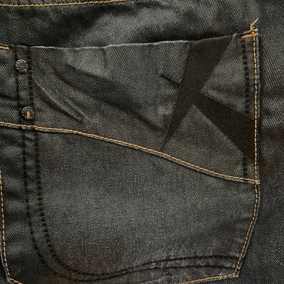 Men's Dark Denim Skinny Jeans - Picture 5 of 12